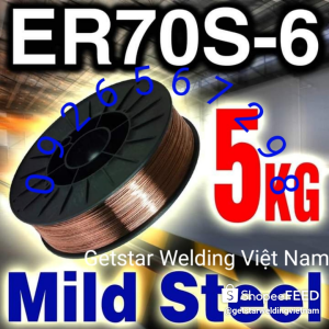 Dây Hàn Mig 5kg ER70S-6 0.8mm | sử dùng bình khí hàn sắt  thép.