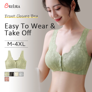 【SINGABRALETTE】【SG InStock】Front Buckle Bra Wireless Seamless Nursing Support Breathable Plus Size Lace Comfort Lift Natural Support Underwear內衣無鋼圈