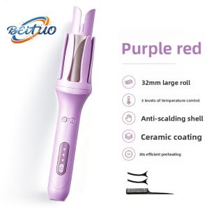 Electric curling iron for large waves long-lasting styling fully automatic ceramic anti-scald hair care curling tool for lazy people KNC