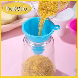 huayou 8CM Silicone Kitchen Tool Jam Cup Wide Mouth Hopper Filter Canning Funnel