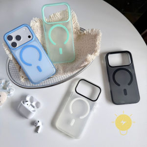 For iPhone 17 Pro Max Case Magnetic PC Matte Transparent TPU Skin Friendly Hard Phone Case For iPhone 18 Pro Max Plus 17 16 15 14 13 12 Cover Aesthetic Korean Cute