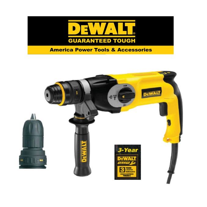 DEWALT D25124K 800W ROTARY HAMMER + FREE DEWALT BAG Lazada