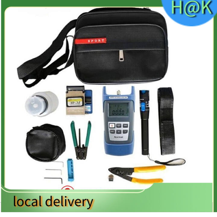 FTTH fiber optic tool kit FC-6S Fiber Cleaver Optical Power Meter 5km ...