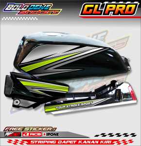 STRIPING VARIASI HONDA GL PRO / STICKER LIST VARIASI MOTOR HONDA GL PRO