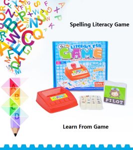Spelling Literacy Alphabet Letters Cards Early Education Learning Kids Scrabbling Early Education Montessori Gift