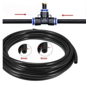 10M/20M Hose 6/8mm Pipe Tubing For Misting Cooling System Outdoor Backyard Garden Irrigation Sprinkler Misting Fittings
