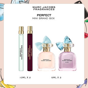 Marc Jacobs Perfect Mini Brand Box - MJ Pen Spray 10ml x 2 + 5ml Mini x 2 | Perfect EDT Perfect Absolute EDP Perfect EDP Perfect Elixir EDP
