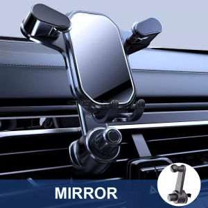 SEAMETAL 360 độ loại móc điện thoại trong xe ô tô móc giữ khung Air Vent di động giá đỡ điện thoại thiết kế cong giá lắp trong xe