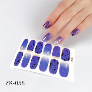 Stiker Kuku Tangan 14 Pcs Nail Art Sticker Tahan air Lucu murah Bagus Elegan Kekinian Tahan Lama