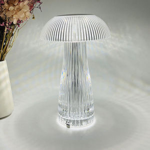 16 Colors Led Table Lamp Night Light Mushroom Night Lamp Jellyfish Bedside Room Desk Decor Rechargeable Night Light Xmas Gifts
