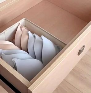 Drawer Foldable Underwear Storage Organizer Box Divided for Bra Panty Socks Clothing