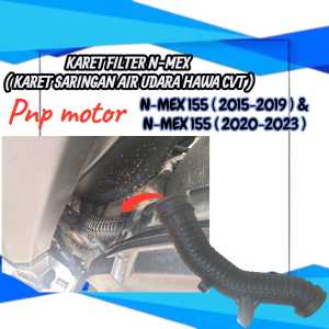karet filter udara selang pipa selang saringa hawa cvt box filter Yamaha nmax new/ aerox 155 B6H Karet Filter Nmax 155 - Rubber Seat Saringan Air Udara Hawa CVT Join Karburator Karbu NMax NMax New