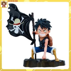 Mô Hình One Piece Đảo Hải Tặc Luffy Cầm Cờ Cao 18cm Full Box Mô Hình Trang Trí Bộ Sưu Tập Nhân Vật Anime Yêu Thích