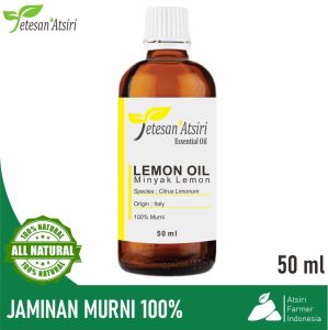 minyak atsiri lemon jeruk lemon murni lemon pure essential oil aromatherapy therapeutic grade diffuser humidifier burner aromaterapi esensial essensial esential tanpa campuran TETESAN ATSIRI 10ml 30ml 50m