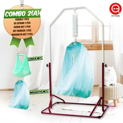 GT Home Electronic Baby Cradle/ Baby Spring Cot Stand / Buaian Bayi / Buai Baby/ Elektrik Buai Baby / Electric Motor