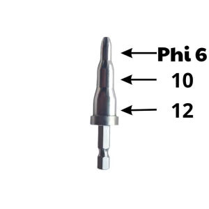 MŨI NONG ỐNG ĐỒNG INOX 4 TRONG 1 BẰNG MÁY KHOAN
