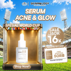 Skinmology By Benings Indonesia - Serum Acne & Glow - Uniclay Succinic Acid Ceremide - Menyembuhkan Jerawat Mencerahkan - Pria Wanita Busui Bumil