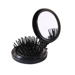 KUKE SISIR CERMIN BULAT 2 IN 1 / CERMIN BULAT 2 IN 1 MAKE UP ALA KOREA / CERMIN SISIR BULAT TRAVEL / SISIR BULAT LIPAT CERMIN PORTABLE