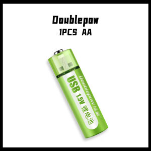Doublepow Quick Charge 1.2 Hours 1.5V AA Size 1800mWh Lithium USB Rechargeable Batteries with magnetic for toys