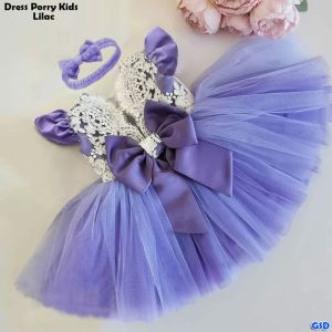New Dress Brukat GRATIS Bando Pita Lucu / Baju anak cewek Usia 3-5 tahun / Gaun Pesta Anak / Baju Ulangtahun Inces