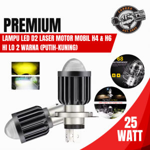 PROMO LAMPU LED H4 BA20D LASER BHOLAM DEPAN UTAMA MOTOR LED LASER H4 BA20D