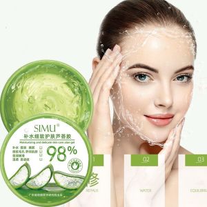 [HCM] Gel Nha Đam dưỡng ẩm 98% SIMU 300ml Gel Lô Hội nội địa Trung dưỡng da mặt cấp ẩm sáng da mềm da dưỡng ẩm-JO810