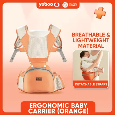 Yoboo Ergonomic Baby Carrier | Breathable | Lightweight | Multifunctional | Detachable Strap