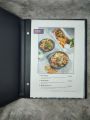 Buku menu cafe,resto,hotel model tulisan menu warna hitam,ready stok. 