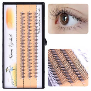 10D 20D Hot Melt Hair Grafting False Eyelashes C Curl Cluster Lash Natural DIY Extension Eyelash Set