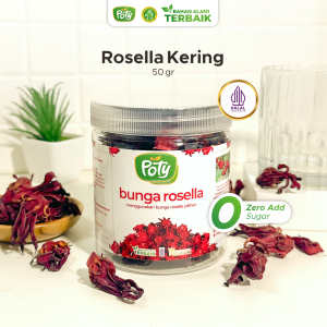 Teh Bunga Rosella Rosela Merah Kering Premium Organik Herbal Hibicus Tea Organic