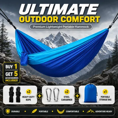 Northhike Premium Lightweight Camping Hammock duyan for adult makapal Sleep Swing With Rope and Steel Carabiner