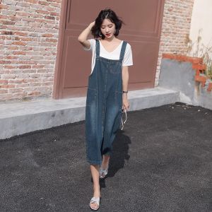 Overall Dress Denim Jeans/overall korea dress jeans hamil/overall dress jeans