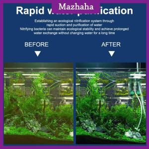 Mazhaha 3 In 1 Aquarium Filter Pump Silent Fish Tank Submersible Air Oxygen Aerator Aquarium Air Pump Water Changer Pump Wave Maker