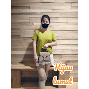 Atasan Wanita Mini Pocket Spandek Rayon Terbaru L-XL-XXL/Kaos Wanita Lengan Pendek Pinguin