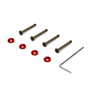 Aluminum Alloy Screw Set Colorful Anodized for Computer Case CPU Cooling Fans Screws 4PCS