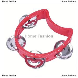 [COD] Home Fashion 1pc Plastic Percussion Tambourine For Adults Hand Tambourine Musical Instrument 4 Bells On ABS Tambourine Musical Rhythm Instrum