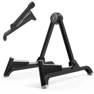 Classic A-Frame Tripod Adjustable Guitar Stand for Acoustic Bass Electric Guitars and Ukuleles Folding Floor Stand Small Good for Traveling
