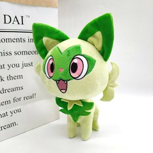 Kids Toy 23-29cm Takara Tomy Pokemon New sprigatito plush Green new leaf cat plush toy game Pokemon peripheral doll For kids Birthday Gifts toy