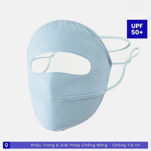 Khẩu Trang Liền Mảnh Chống Nắng UPF 50+ Che Trán Che Mặt – Ôm Mặt Dễ Thở Nhẹ Mát