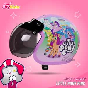 JOYKIDZ Helm Anak Bogo Motif Kaca Cembung Karakter Cowo Cewe Usia 2-7 Tahun