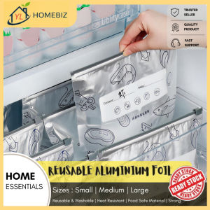 10 pcs Non-Stick Reusable Aluminium Foil Food Storage Non-Stick Heat Resistant & Reusable Suitable For BBQ