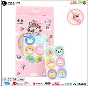 Stiker Pengusir Anti Nyamuk Anak & Baby Sticker Mosquito Repellent Yumeng isi 60 Patch