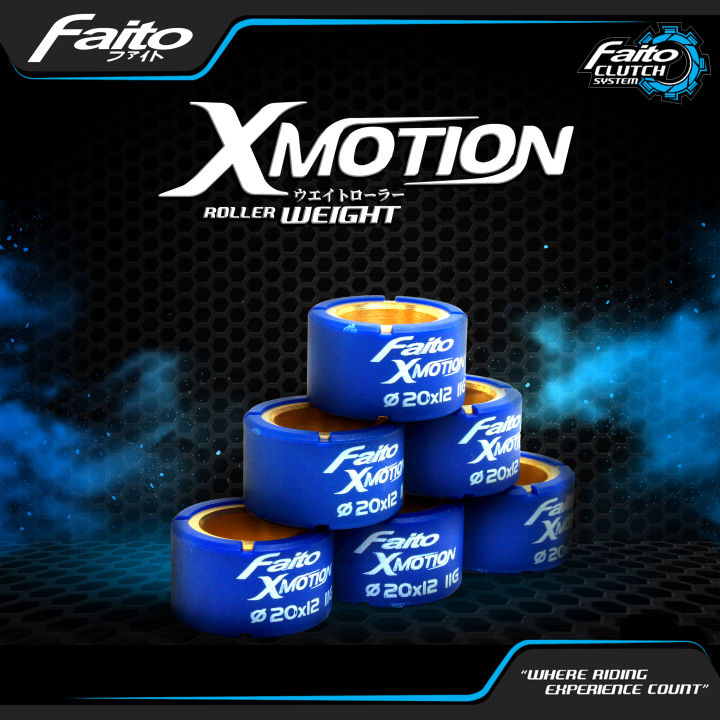 FAITO%20X-MOTION%20CLUTCH%20ROLLER%20BUSH%20VESPA%2019MMX17MM%20(FLYBALL%206PCS)%20-%20Image%204