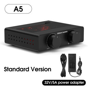 Douk Audio A5 TPA3255 Stereo Amp HiFi Audio Class D Amplifier High-Pass Filter Home Power Desk Amp 300W with 32V/5A Power Supply