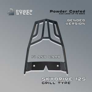 TOP BOX BRACKET FOR SUZUKI SKYDRIVE CARB 125 / SD CARB 125 BENDED ACCESSORIES /SKYDRIVE CARB BENDED /POWDER COATED BLACK