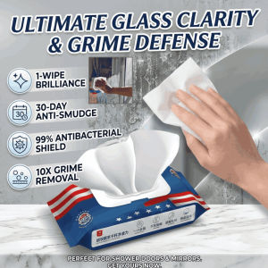 ✨Easy Cleaning✨One Wipe Cleansing Nano Wipes/Nano Wet Wipes/Glass Oil Film Remover/Car Glass Cleaner