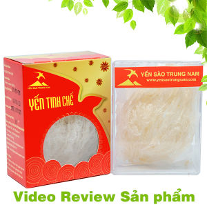 Yến Sào Tinh Chế (1 Tổ/Hộp) Tổ yến thô (còn lông) tự nhiên nguyên chất đã được nhặt sạch lông - Yến Sào Trung Nam (Sản phẩm bổ dưỡng cho trẻ em người già và phụ nữ...)