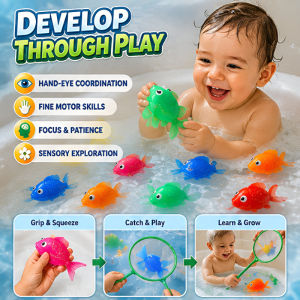 JMY Floating Silicone Goldfish Toy Realistic Swimming Fish Toy Interactive Cat Toy Floating Fish Toy Kitten Pet Toy