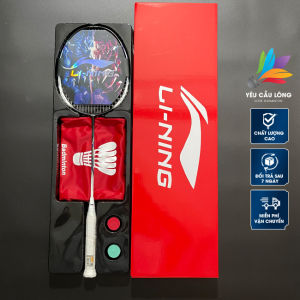 Vợt Cầu Lông Lining Tectonic 9 Full Hộp Khung Carbon – Kèm Quấn Cán Túi Đựng Vòng Tay Móc Khóa (Căng Sẵn 11kg – Max 135kg)