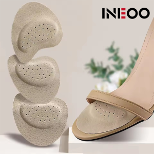 INEOO 2PCS Sandals Anti-slip Stickers Leather Forefoot Pad Women High Heels Pain Relief Insert Insoles Toe Cushion Foot Care Shoes Pad